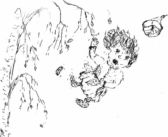 Delilah falls out of the tree